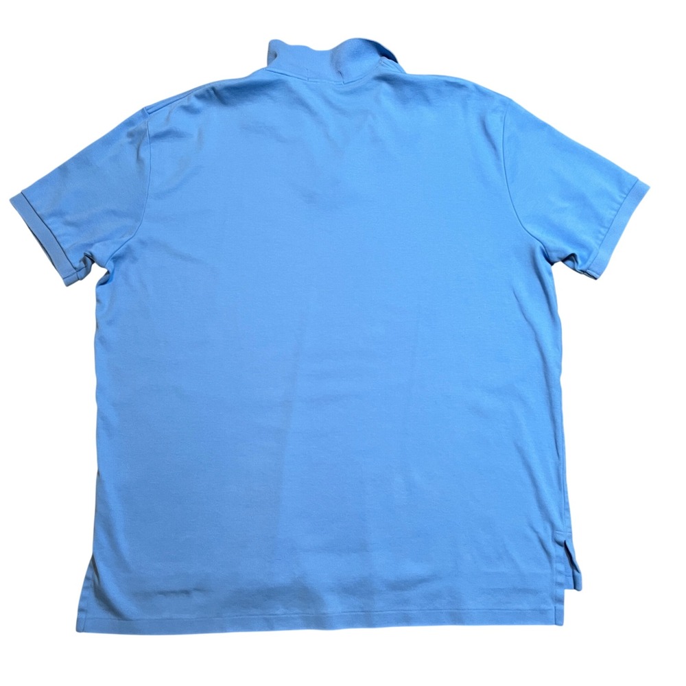 Polo Ralph Lauren Polo Shirt Mens XXL Light Blue Short Sleeve Pony Logo Cotton - Picture 3 of 8